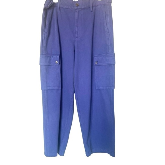 J.Crew Cargo Relaxed Heavyweight Twill Pants in Indigo Blue Size 30 - Picture 3 of 9